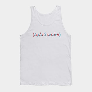 taylor's version holiday color Tank Top